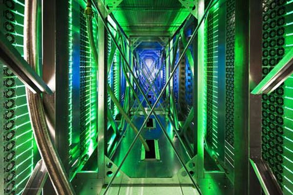 The inside of a Google data center