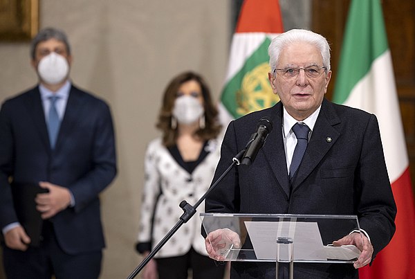 President Mattarella accepted his re-election on 29 January 2022.