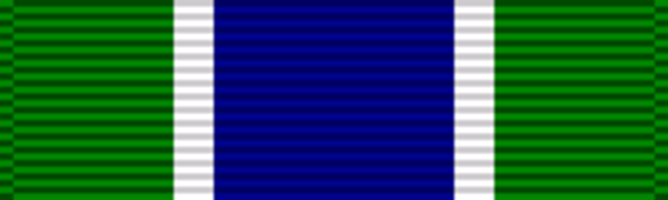 Ribbon bar of the Overseas Territories Police Medal for Meritorious Service